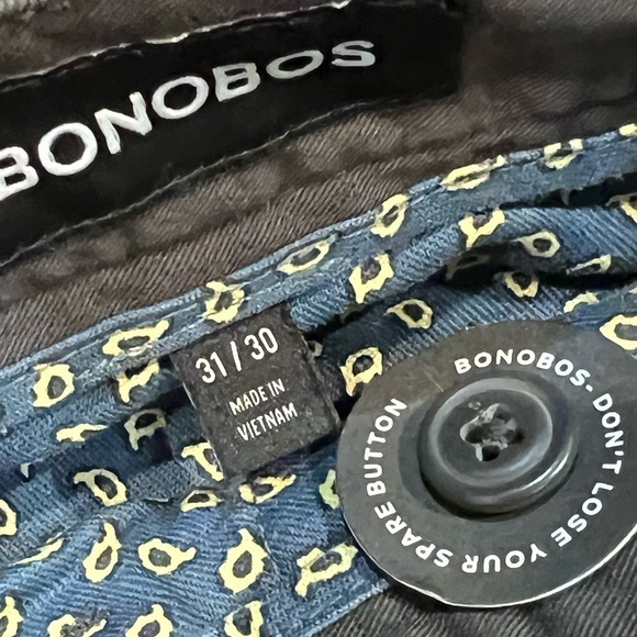 Men’s Bonobos 31x30 Slim Fit Traditional Brown Khaki Everyday Pants Classic - Picture 6 of 7